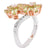 Peridot and Diamond Flower Ring