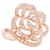 Rose Design Diamond Rose Gold Ring