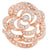 Rose Design Diamond Rose Gold Ring