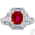 Rare AGL Certified Classic No Heat Ruby Diamond Gold Platinum Ring