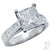 3 Carat Princess Cut Diamond H/I1 Platinum Engagement Ring