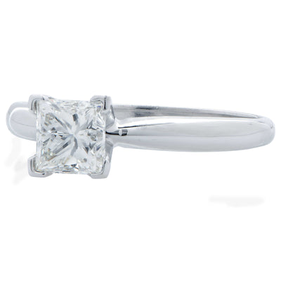 .91 Carat GIA Graded H / VS1 Princess Cut Diamond Engagement Ring