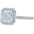 2.13 Carat GIA Graded F/VS2 Square Modified Brilliant Diamond Engagement Ring