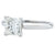 1.52 Carat Princess Cut Diamond GIA Graded I/SI1 Set in Platinum