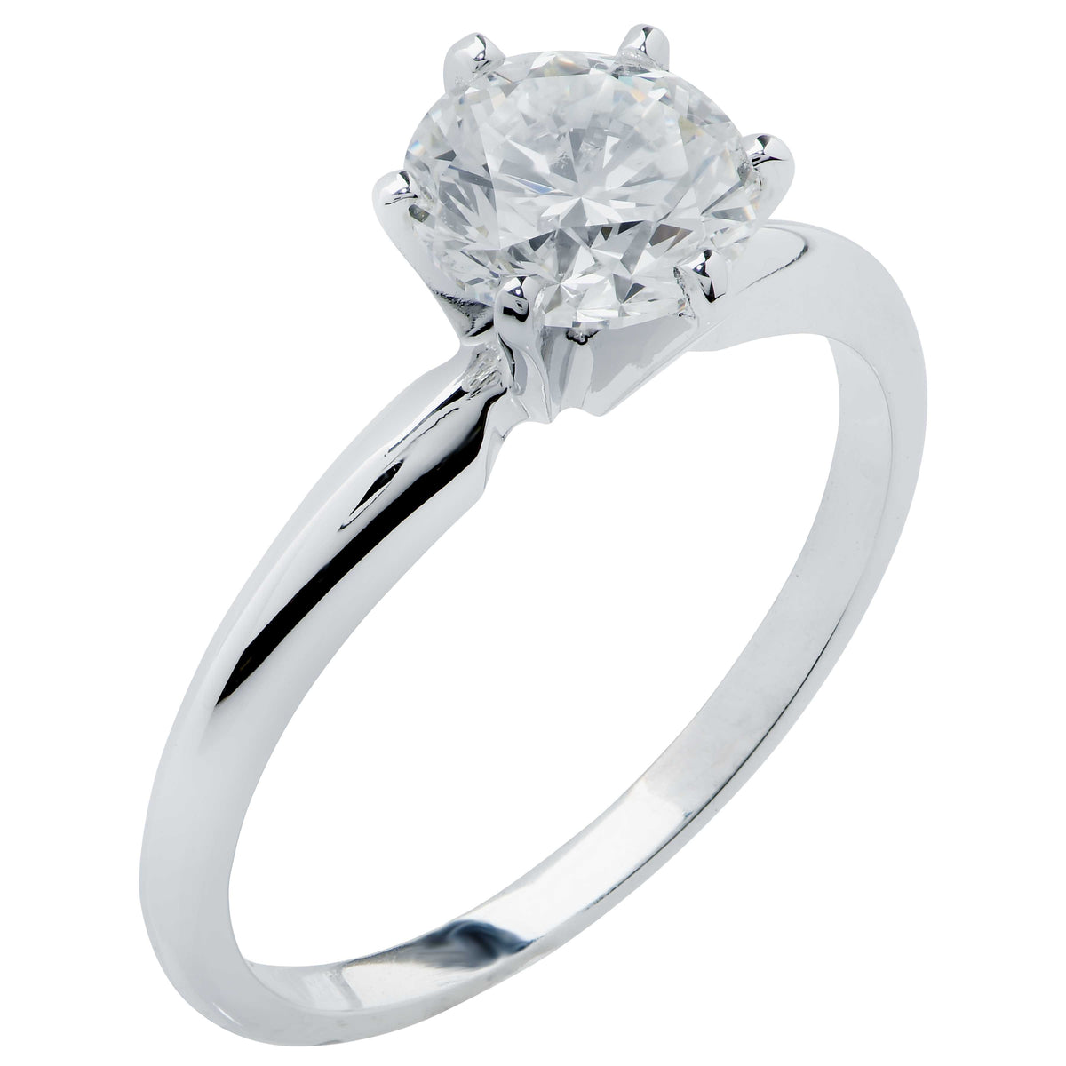 1.21 Carat Round Brilliant Cut GIA Graded I/VS2 Diamond Engagement Ring