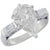 2.53 Carat GIA Graded J/SI2 Pear Shaped Diamond Set in Platinum Mounting