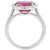 4 Carat AGL Graded  Ruby and Diamond Platinum Ring