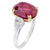 Mozambique Pigeon's Blood Ruby 7.47 Carat GRS Graded No Heat  and Diamond Ring