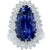 19 Carat AGL Graded Pear Shaped Sapphire and Diamond Ring