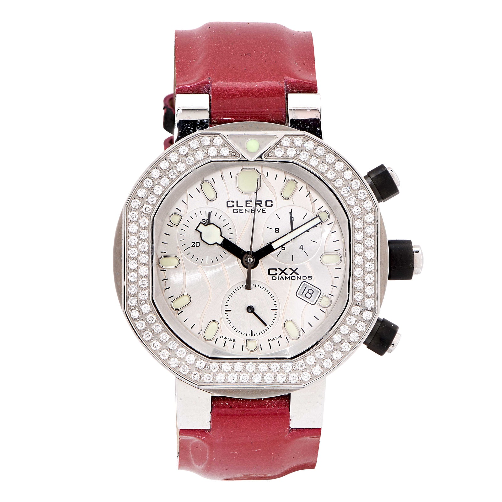 Clerc Ladies CXX Diamonds with Diamond Bezel Wristwatch