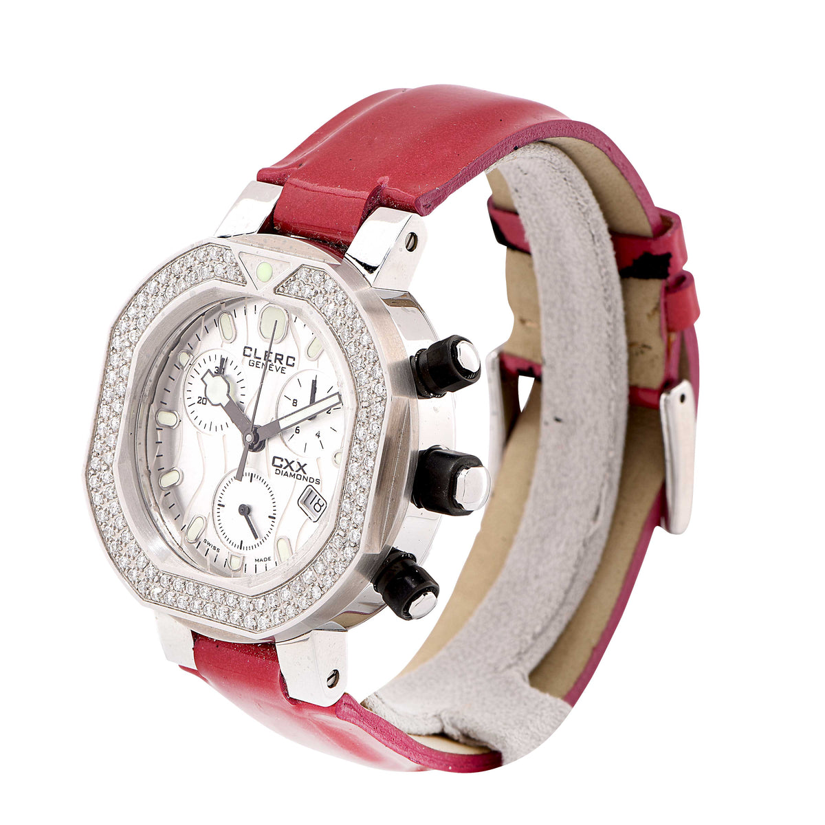 Clerc Ladies CXX Diamonds with Diamond Bezel Wristwatch