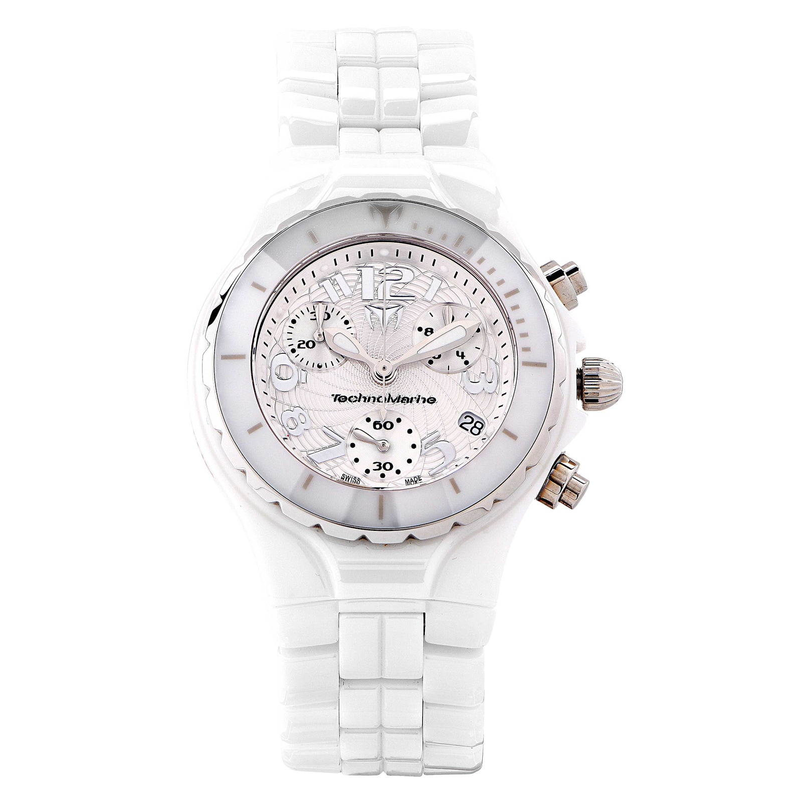 Technomarine Ladies White Ceramic Wristwatch