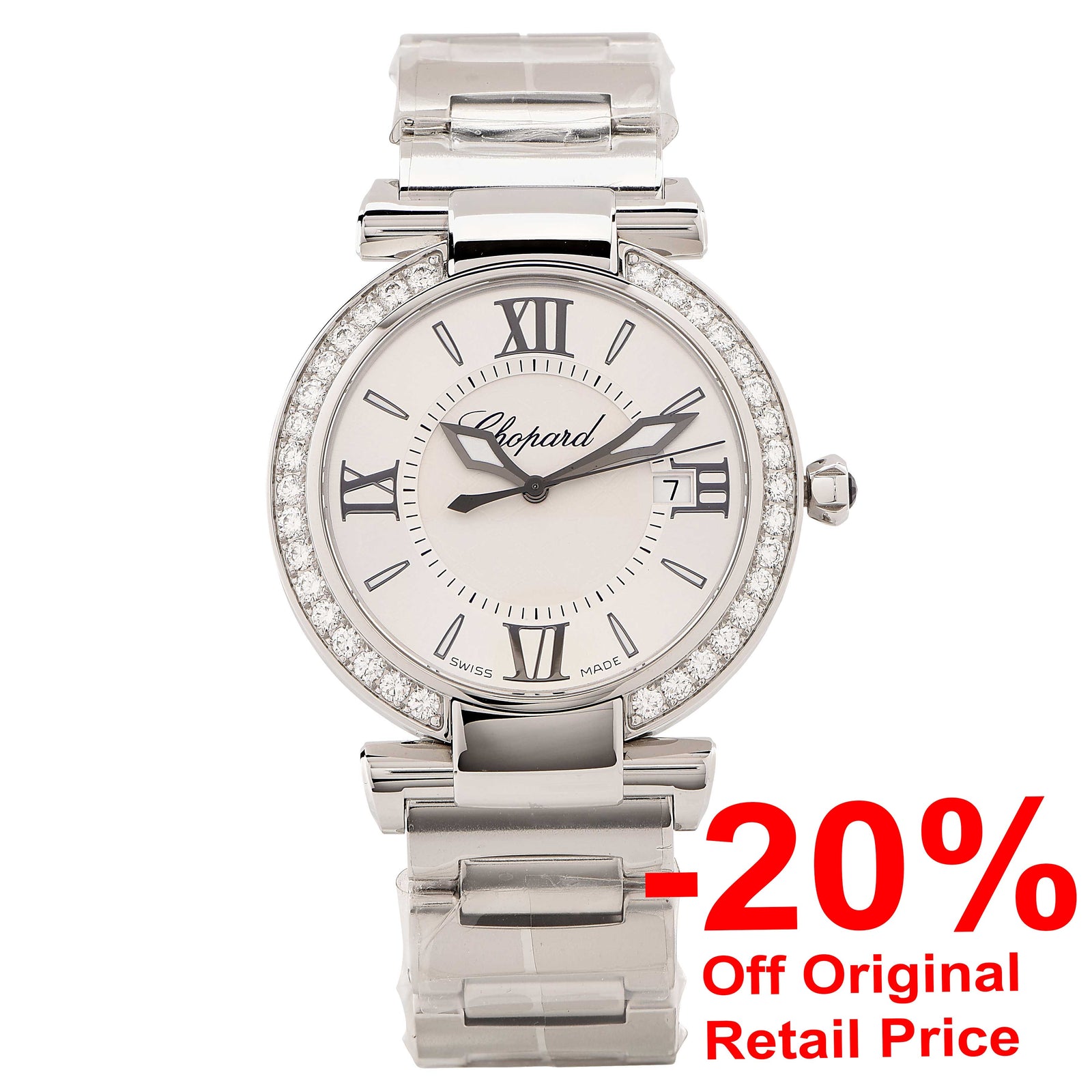 New Chopard Ladies Stainless Steel Imperiale Quartz Wristwatch