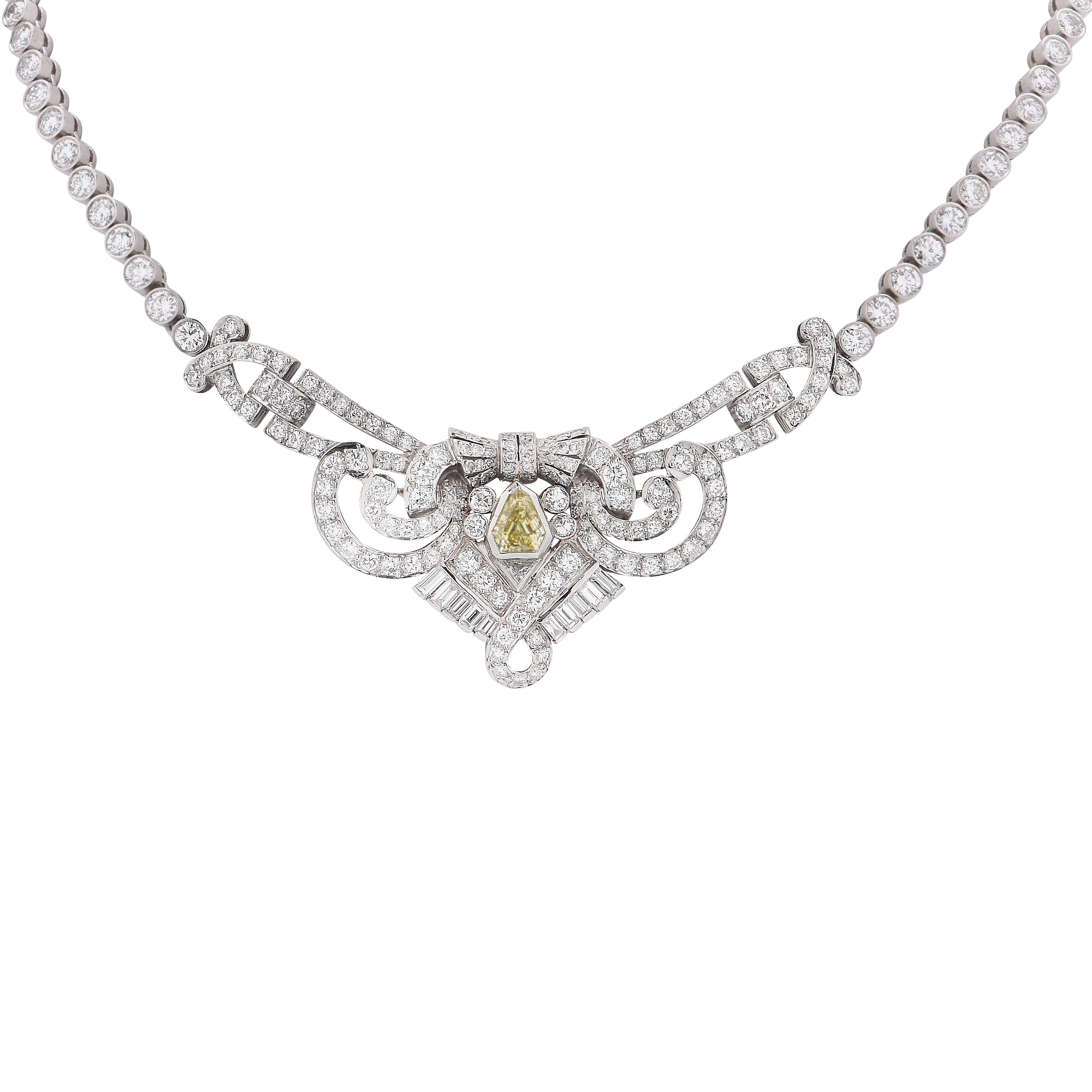 Round Lab Diamond Graduated Riviera Necklace (12 ct. tw.) – Rare Carat
