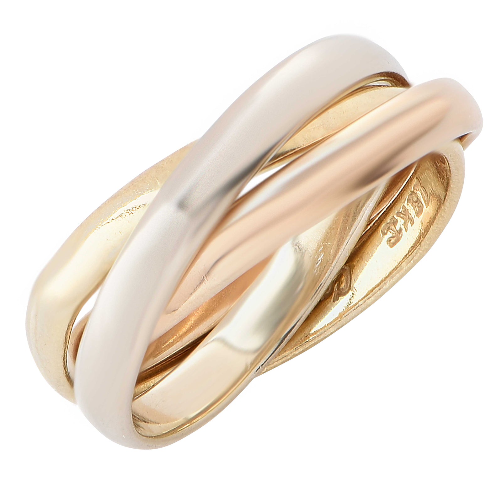 Cartier Three Color Gold Band Set