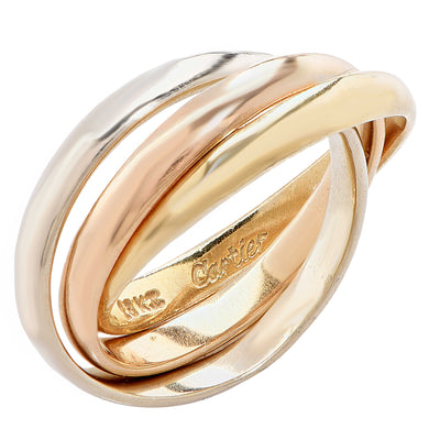 Cartier Three Color Gold Band Set