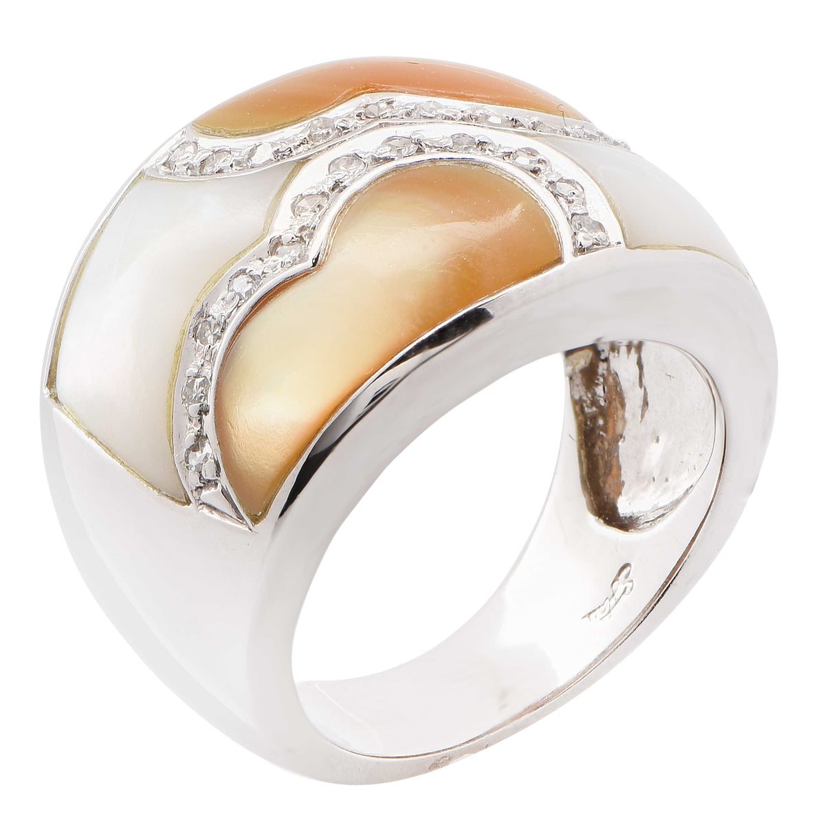 Enamel and Diamond Ring