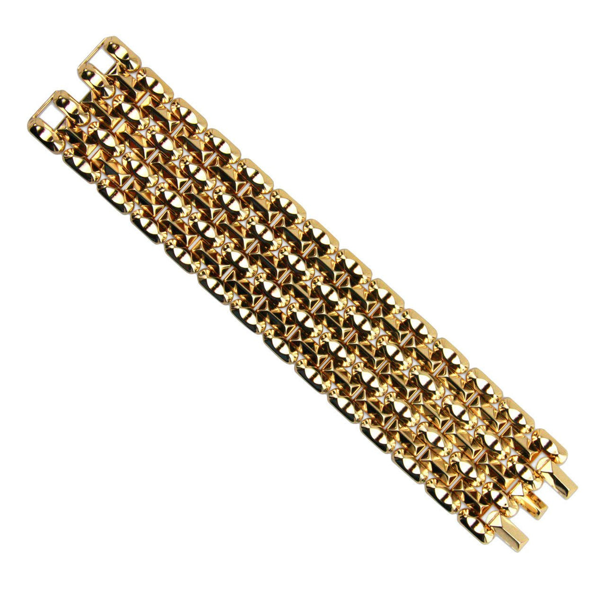1940s Retro Pink Gold Bracelet