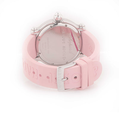 Chopard Ladies Stainless Steel Happy Beach Pink Wristwatch