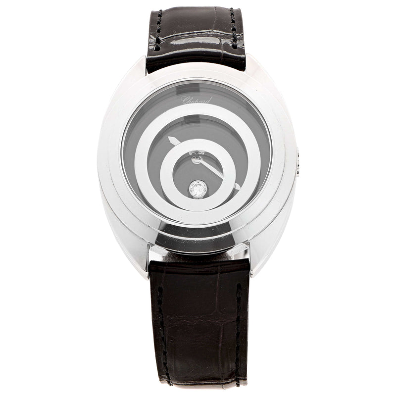 Chopard Ladies White Gold Happy Sport Wristwatch