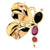 Whimsical Sapphire Yellow Gold Butterfly Brooch